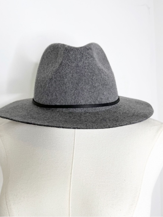 Brixton Gray Wool Fedora Hat Size Small 56cm Wide Brim Rancher Style main image 2